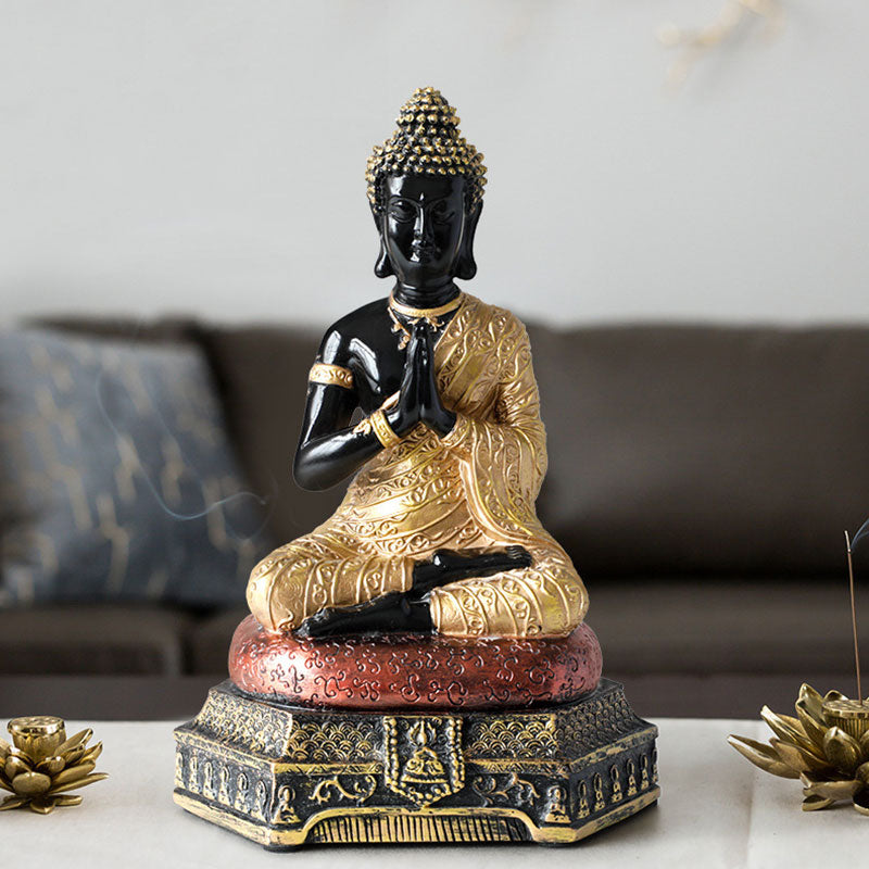 Buddha Stones, żywiczna statua Buddy Współczucia, dekoracja