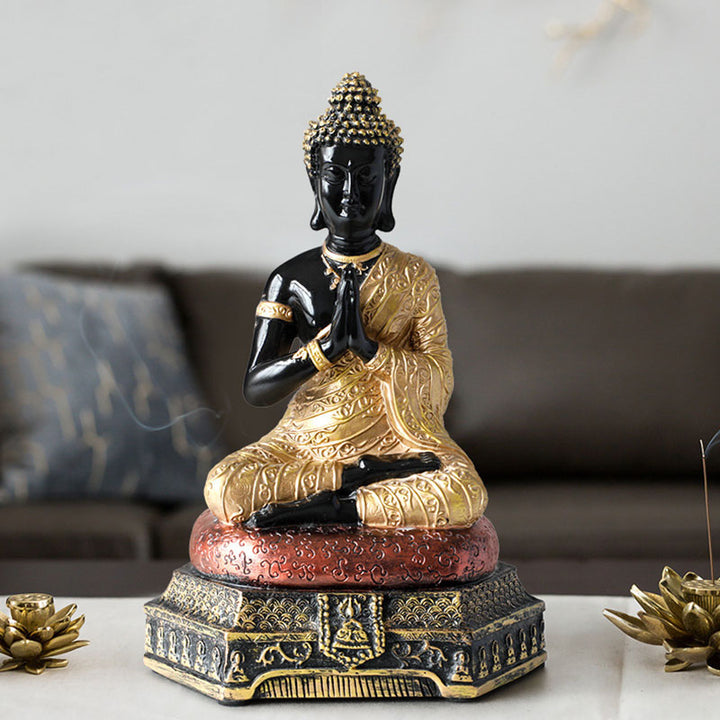 Buddha Stones, żywiczna statua Buddy Współczucia, dekoracja - image 15