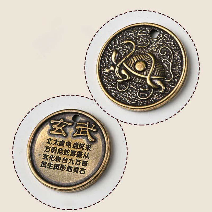 Buddha Stones Cztery symbole Błękitny Smok Biały Tygrys Cynobrowy Ptak Czarny Żółw Brelok