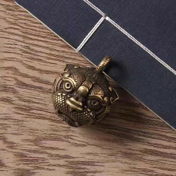 Buddha Stones PiXiu Wealth Miedziany Brelok do Kluczy
