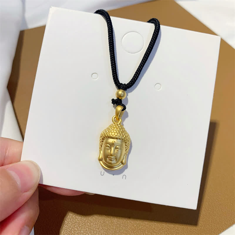 Złoty Budda Miedź Bogactwo Naszyjnik Wisiorek - image 6