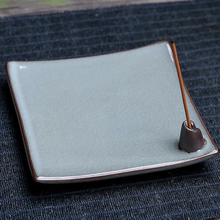 Ceramiczny palnik kadzideł Spiritual Backflow Lotus Plum Blossom Square