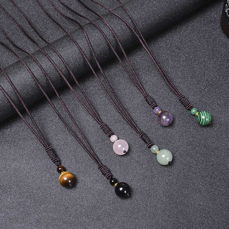 Naszyjnik z Buddha Stones z tybetańskiego jadeitu i harmonii