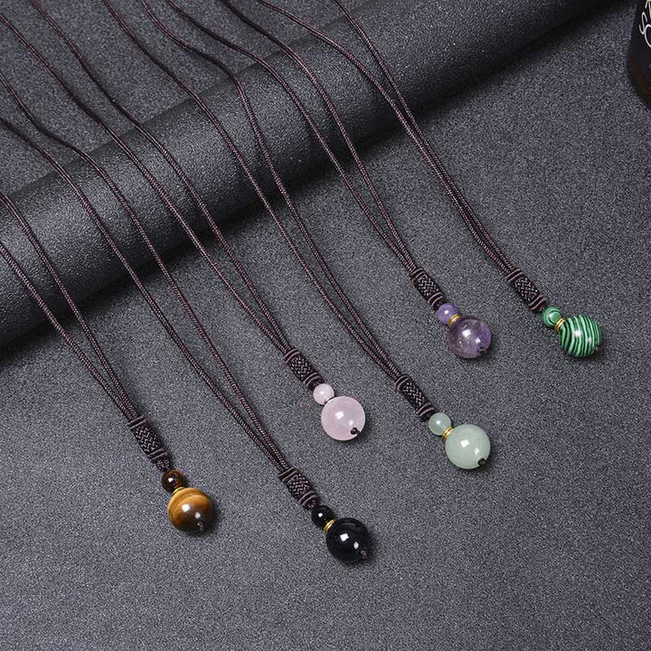 Naszyjnik z Buddha Stones z tybetańskiego jadeitu i harmonii