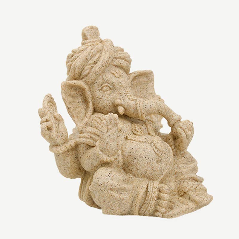 Ganesh Ganpati Słonia Statua Błogosławieństwo Ochrona Dekoracja Domu - image 2
