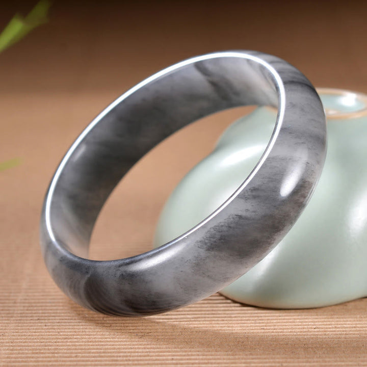 Bransoletka z naturalnego atramentu w kolorze złotego jedwabiu z jadeitu, Buddha Stones