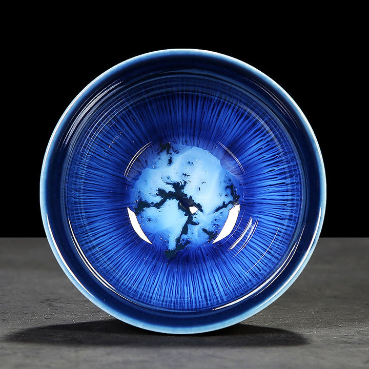 Buddha Stones Chińskie Jianzhan Glaze Kiln Change Ceramic Tea Cup Tenmoku Kung Fu Tea Cup