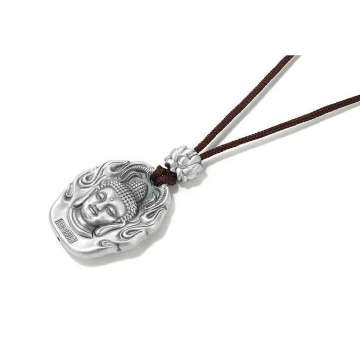 Buddha Stones Chiński Zodiak Natal Budda Om Mani Padme Hum Lotus Współczucie Naszyjnik Wisiorek - image 8