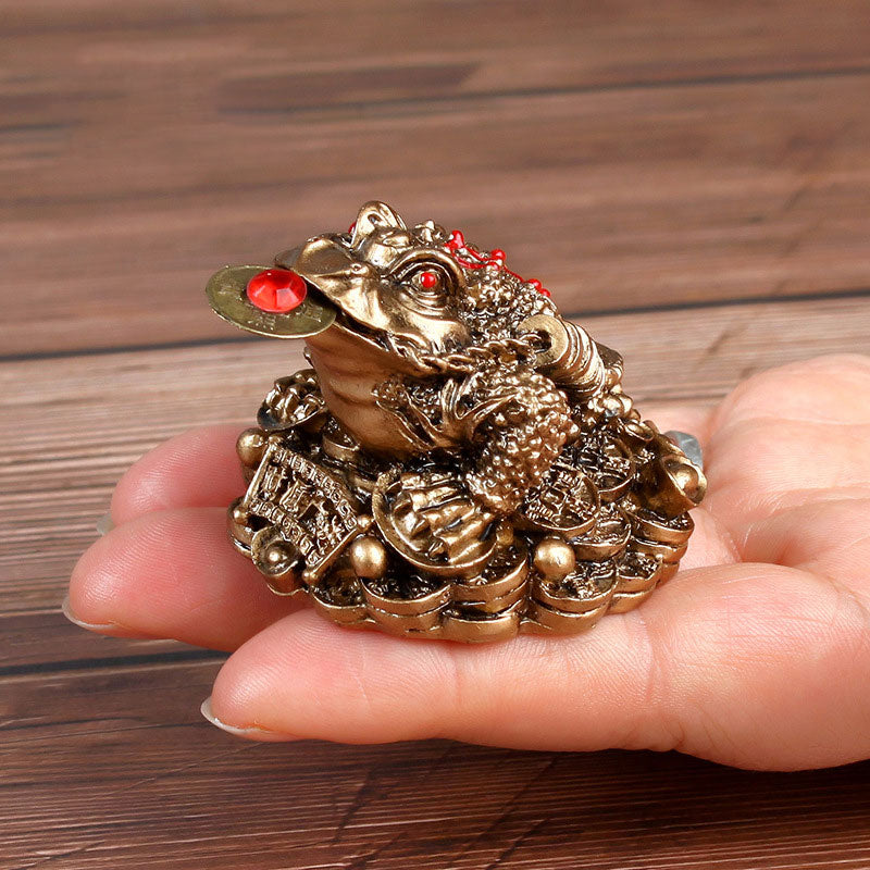 Buddha Stones FengShui Bogactwo Szczęśliwa Żaba Dekoracja