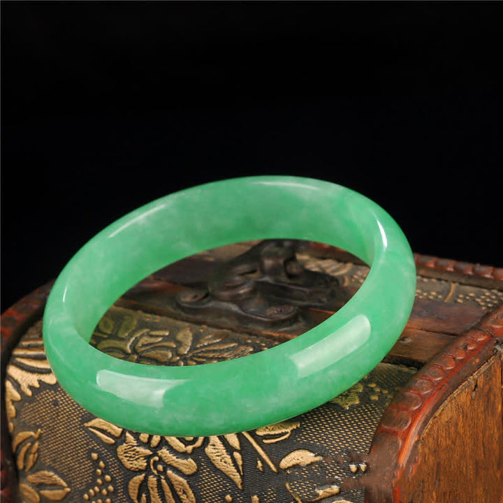 Bransoletka z Buddha Stones Jade Healing Abundance Protection Bangle
