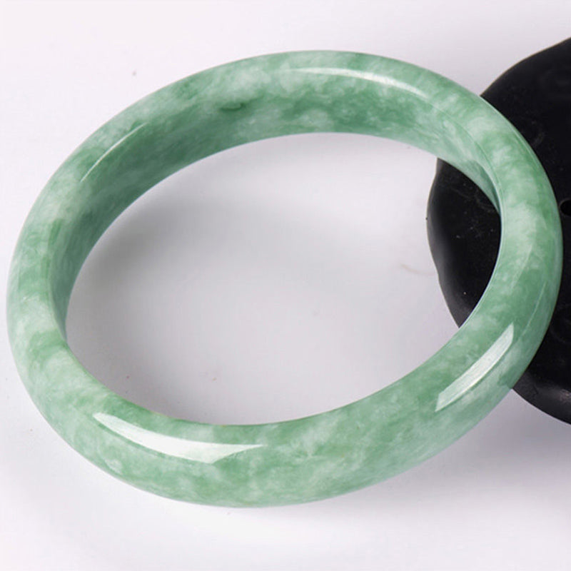 Bransoletka z naturalnego jadeitu z Buddha Stones Prosperity - image 1