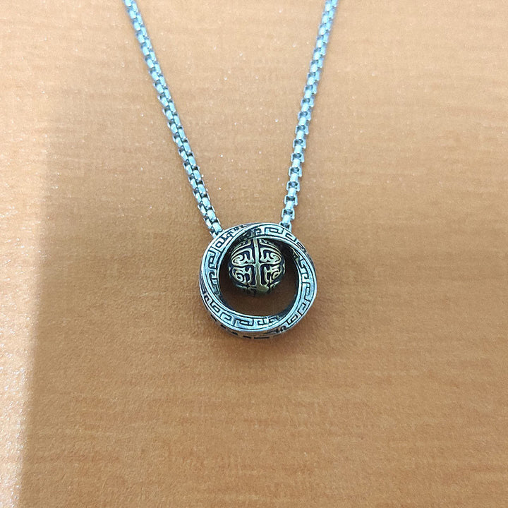 Naszyjnik z Buddha Stones Mobius Lucky Bead Copper Wealth