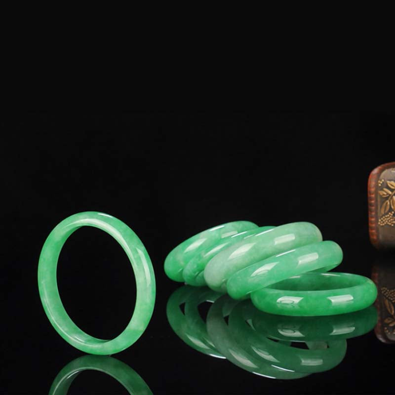 Bransoletka z Buddha Stones Jade Healing Abundance Protection Bangle