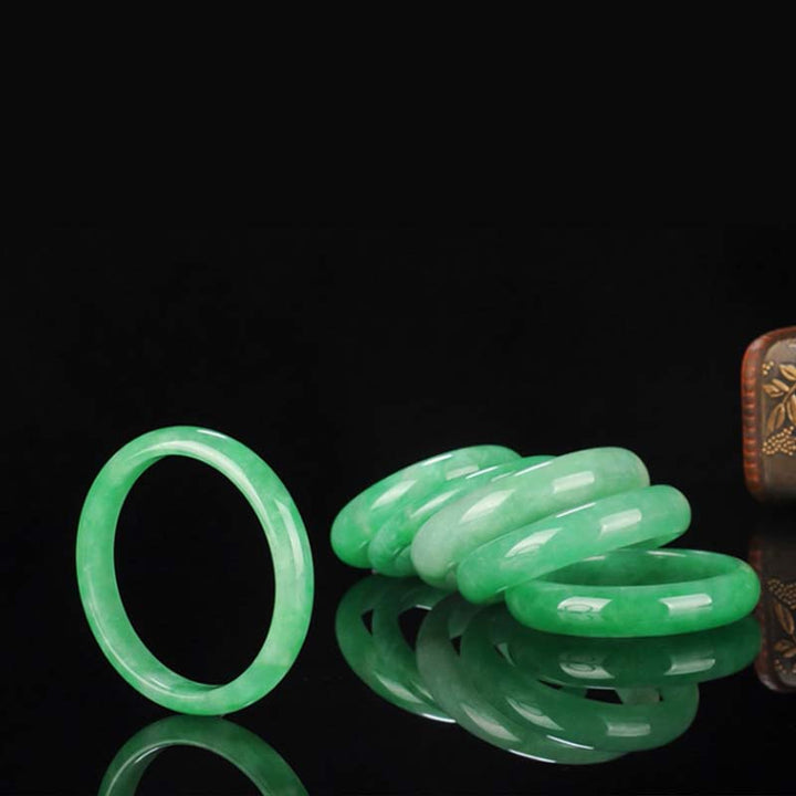 Bransoletka z jadeitu z Buddha Stones , uzdrawiająca, zapewniająca obfitość i ochronę - image 8