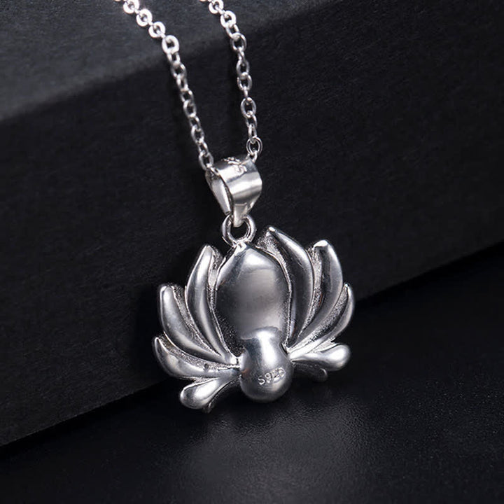 Naszyjnik z Buddha Stones 925 Srebro Sterling Kwiat Lotosu Bogactwo Wisiorek - image 9