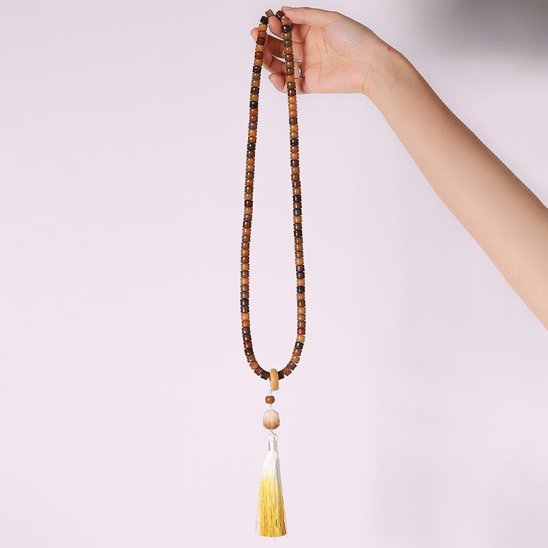 Buddha Stones 108 Mala Beads Bodhi Seed Budda Ręka Lotos Grawerowana Bransoletka Harmonii