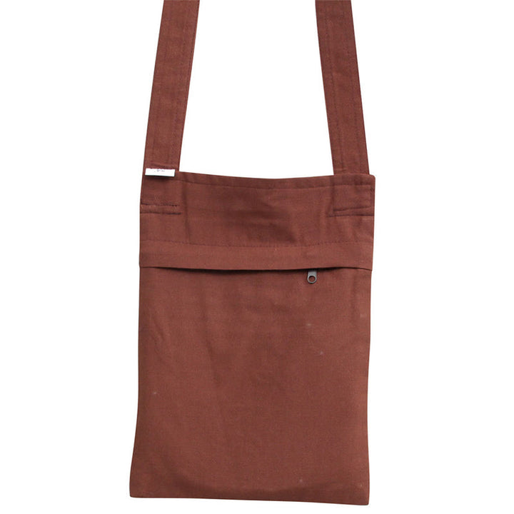 Spiritual Mind Practice Lotus Haftowana bawełniana torba na ramię Torba typu crossbody
