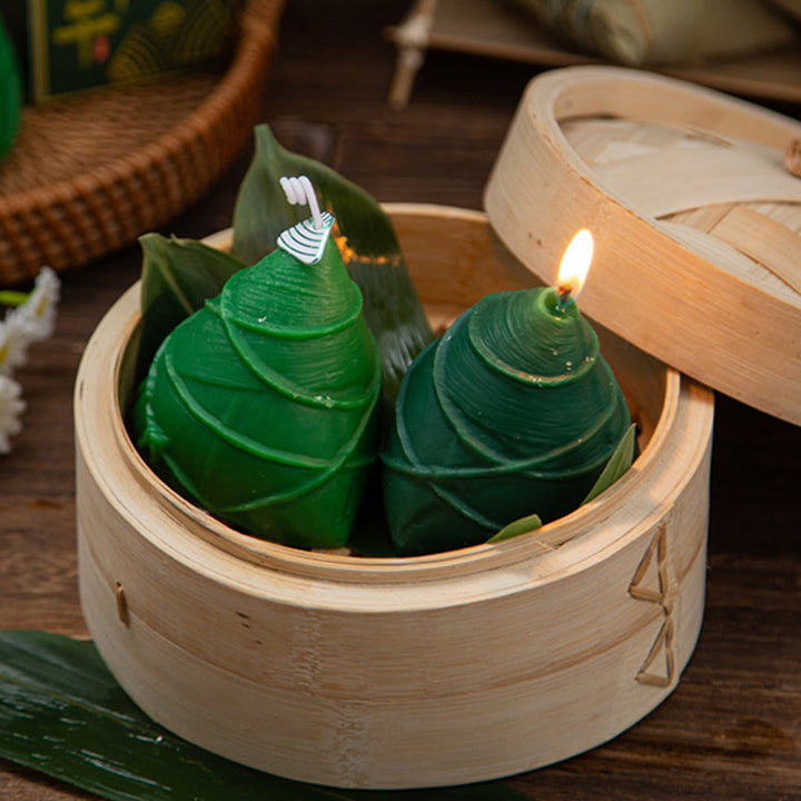 Buddha Stones , Festiwal Smoczych Łodzi, Wzór Zongzi, Świeca Zapachowa, Prezent Dla Rodziny, Przyjaciół