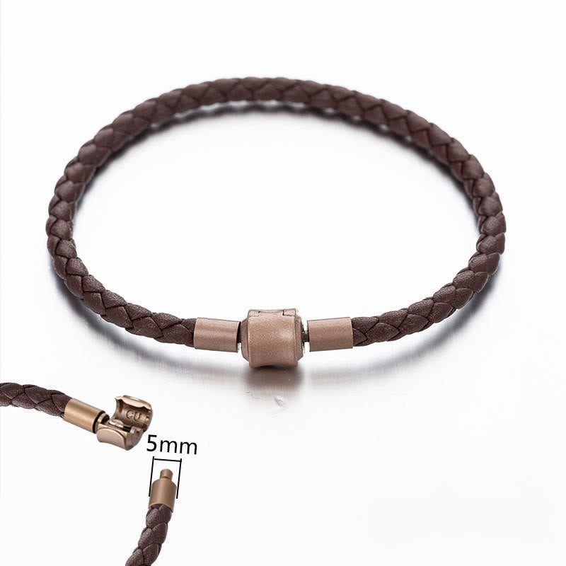 Bransoletka ze sznurka ze skóry Buddha Stones Vintage Luck Braid