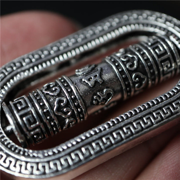 Buddha Stones Tybet Om Mani Padme Hum Koło Modlitewne Pokój Obrotowa Dekoracja Wisząca Samochodu