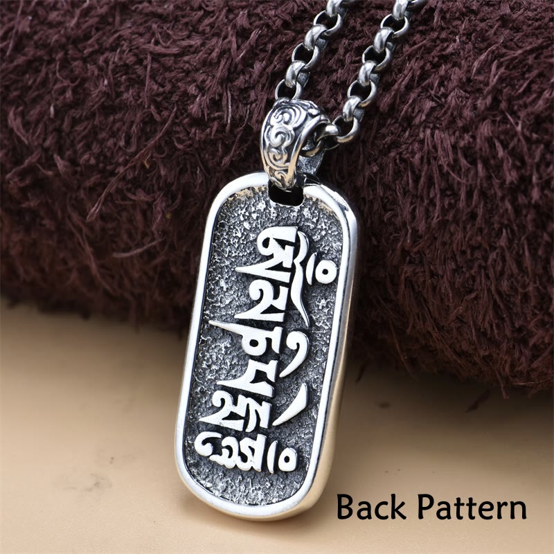 Buddha Stones 925 Srebro Sterlingowe Zakiram Bogini Bogactwa Om Mani Padme Hum Naszyjnik Pokoju Wisiorek - image 4