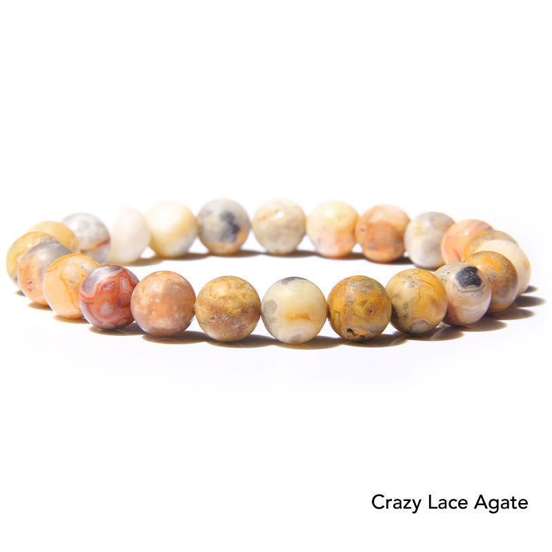 Bransoletka z koralików Natural Agat Stone Crystal Balance