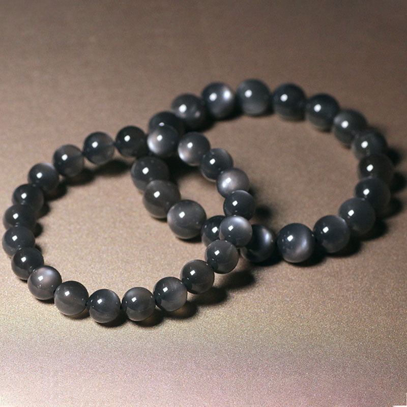 Bransoletka z naturalnych koralików Moonstone Positive Love