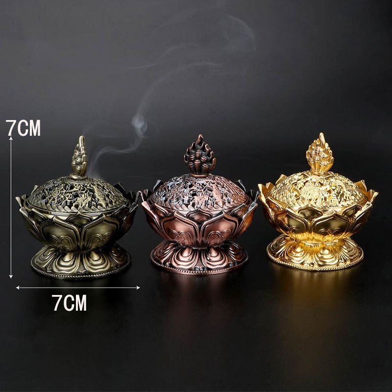 Buddha Stones Tybetański Lotos w Kształcie Oczyszczającego Kadzielnika