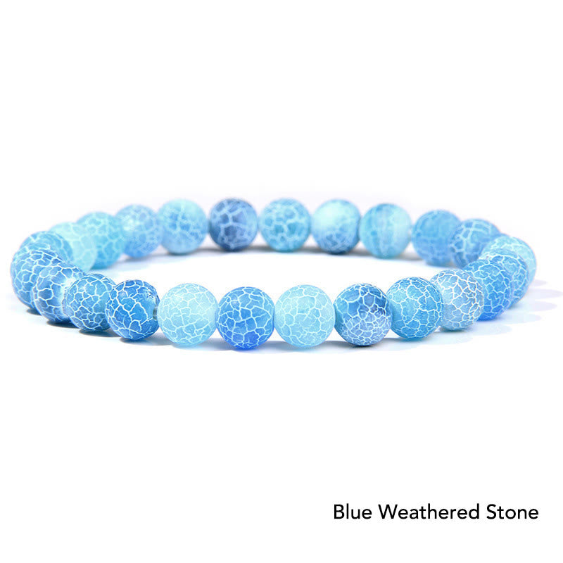 Bransoletka z koralików Natural Agat Stone Crystal Balance