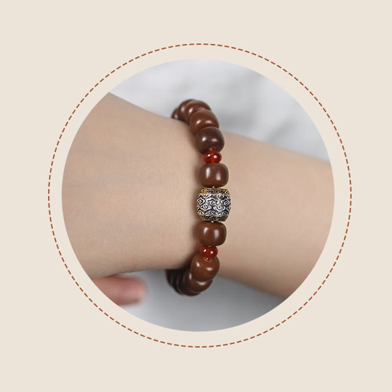 Buddha Stones Bodhi Nasiona Pomyślna Chmura Fu Charakter Koralik Bransoletka Pokoju