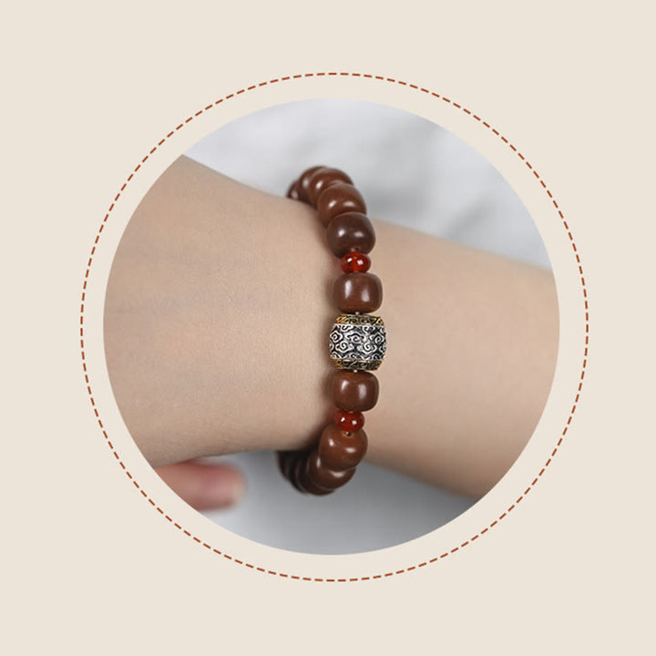 Buddha Stones Bodhi Nasiona Pomyślna Chmura Fu Charakter Koralik Bransoletka Pokoju