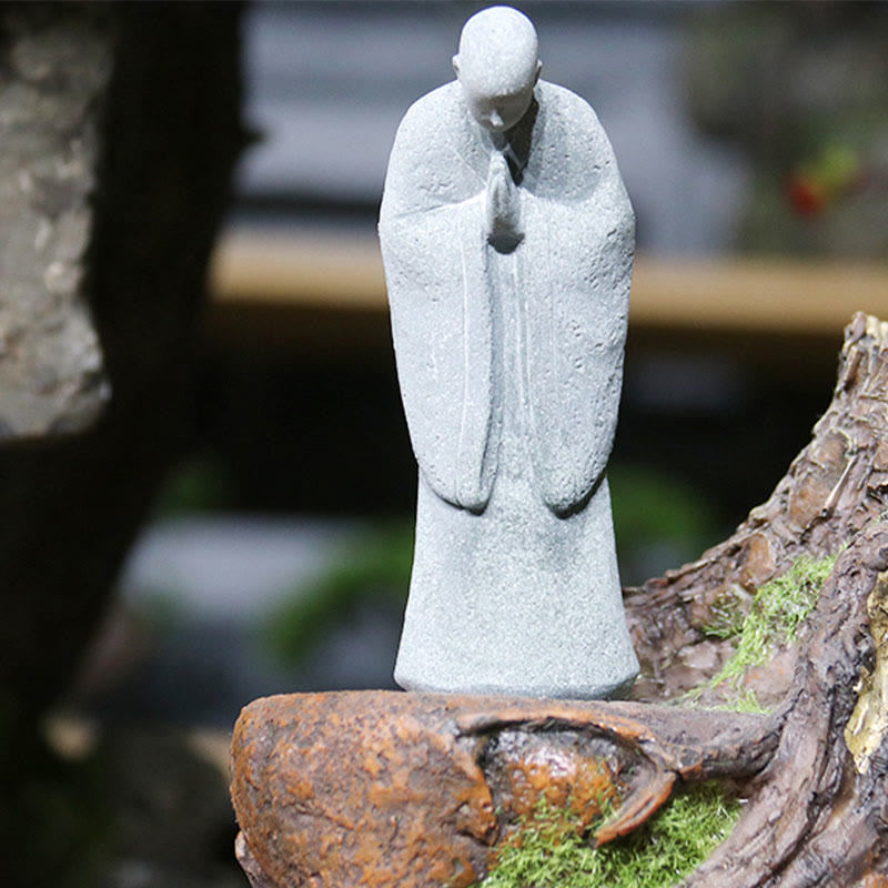 Buddha Stones Medytacja Budda Mnich Spokój Dekoracja Domu