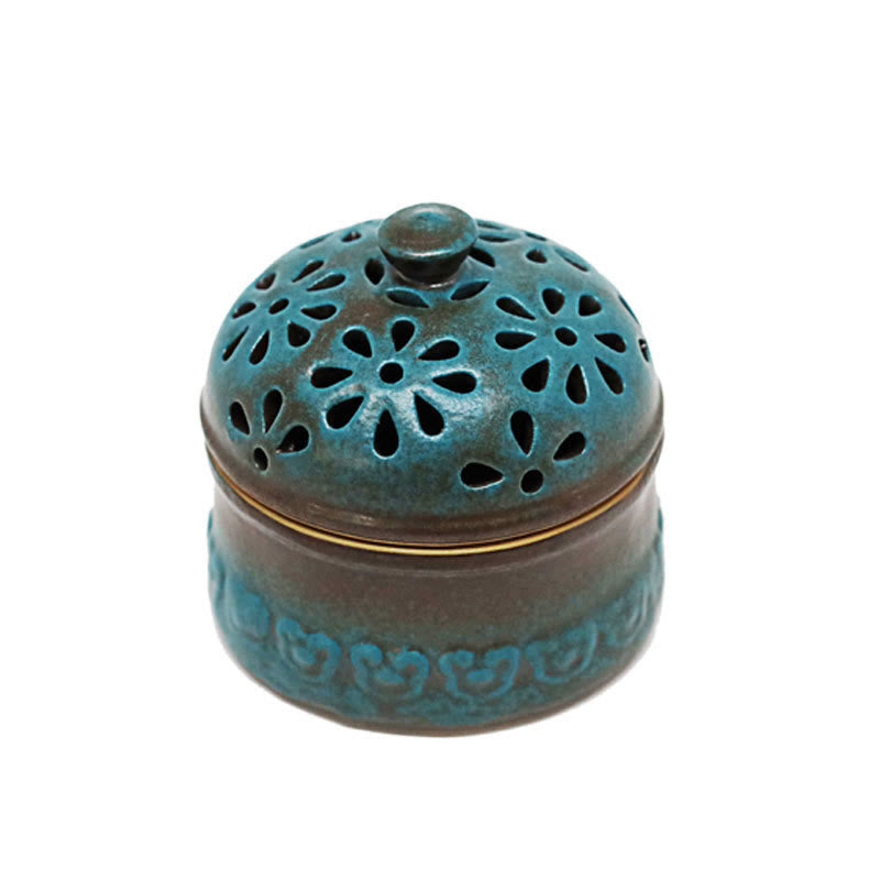 Buddha Stones Mini Puste Duchowe Medytacje Ceramiczne Małe Kadzielnice Dekoracja