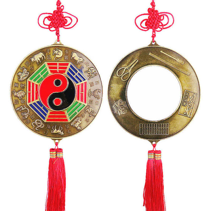 Feng Shui Bagua Mapa Chińskie Węzły Harmonii Energii Lustro - image 0
