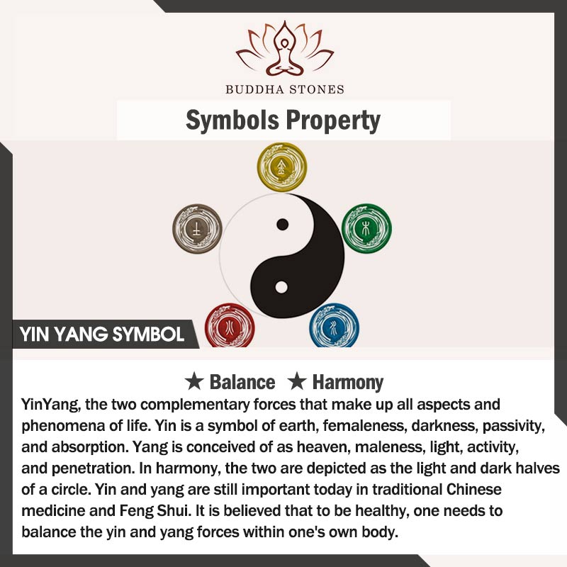 Buddha Stones Tybetański Symbol Yin Yang Tytan Harmonia Naszyjnik Wisiorek Ze Stali Tytanowej