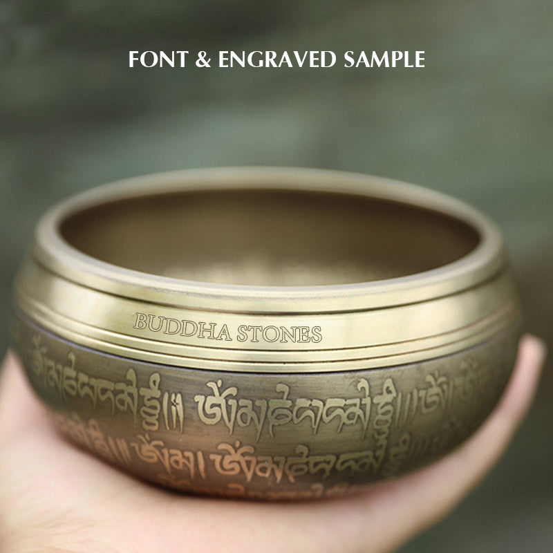 Buddha Stones Tybetańskie ręcznie robione do skupienia i medytacji Spokojny zestaw mis śpiewających