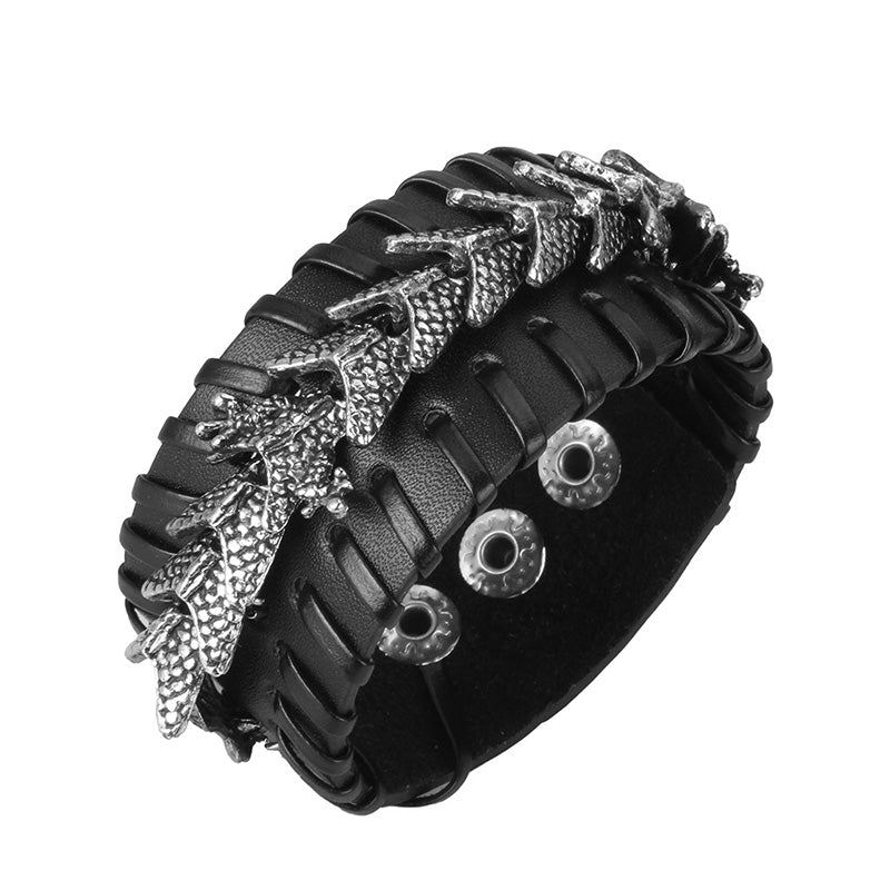 Bransoletka ochronna Dragon Leather Weave