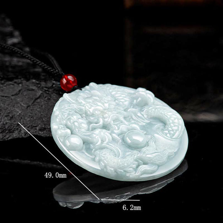 ❗❗❗Wyprzedaż błyskawiczna - naszyjnik z Buddha Stones , chińskim smokiem zodiakalnym i amuletem sukcesu - image 9