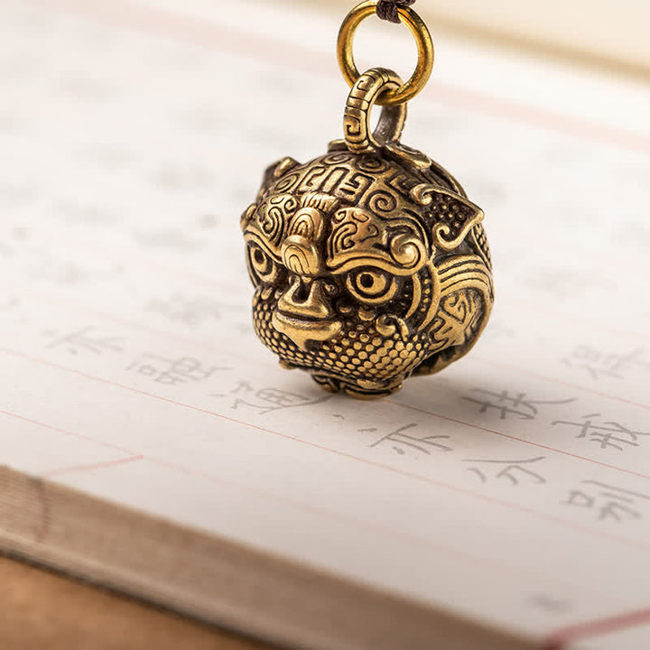 Buddha Stones PiXiu Wealth Miedziany Brelok do Kluczy