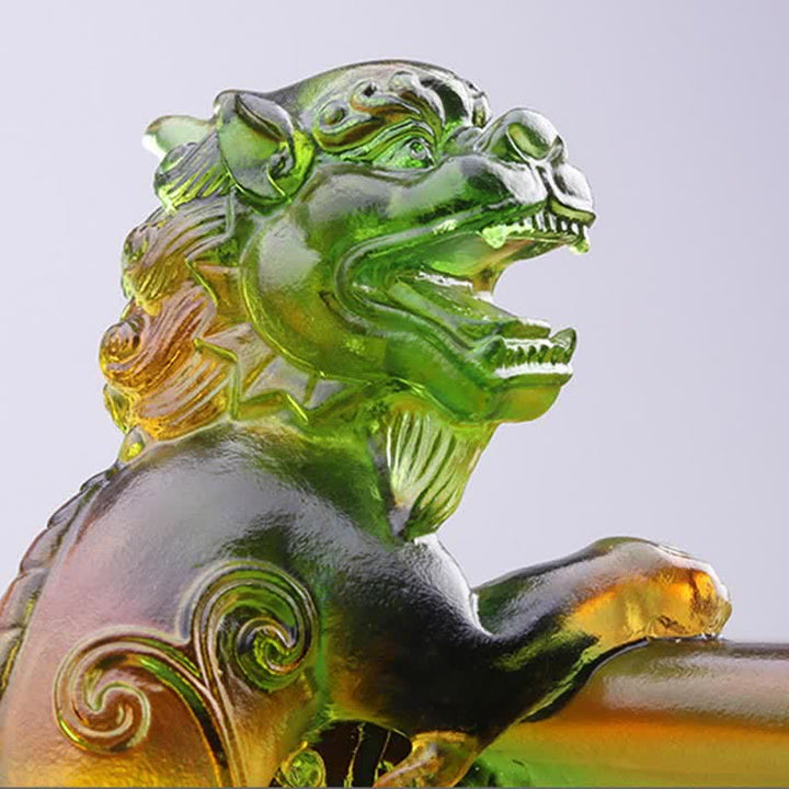 Ręcznie robiona miska skarbów Liuli Crystal PiXiu, element dekoracyjny domu - image 4