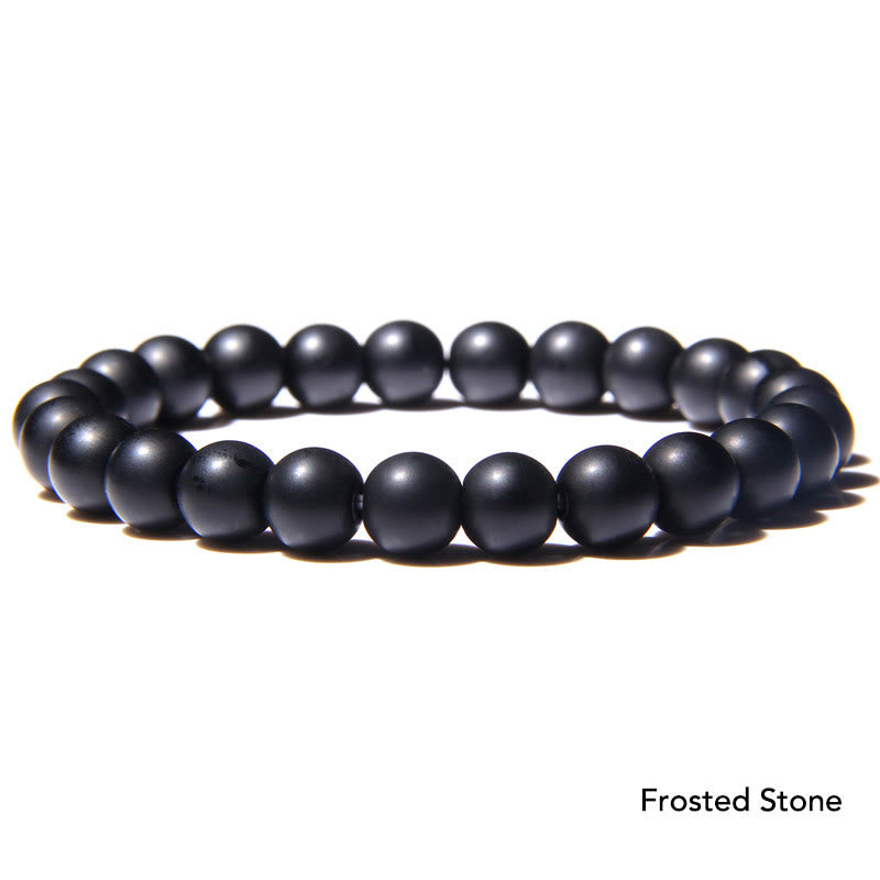 Bransoletka z koralików Natural Agat Stone Crystal Balance