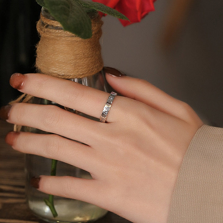 Buddha Stones 925 Srebro Sterling Sześć Prawdziwych Słów Spokojna Mądrość - image 4