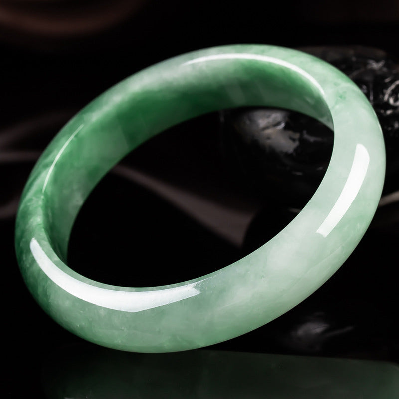 Bransoletka z naturalnego jadeitu z Buddha Stones Fortune Blessing