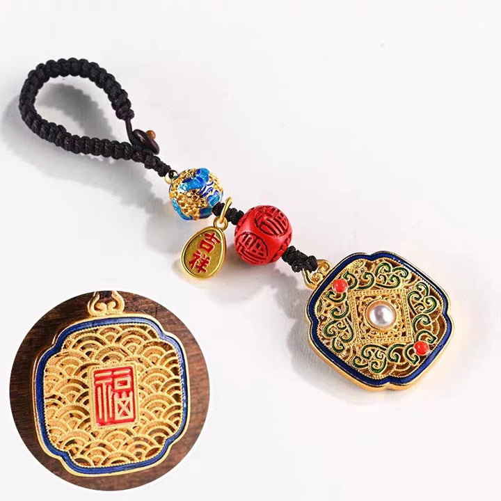 Buddha Stones Fu Charakter Błogosławieństwo Ruyi Charm Brelok