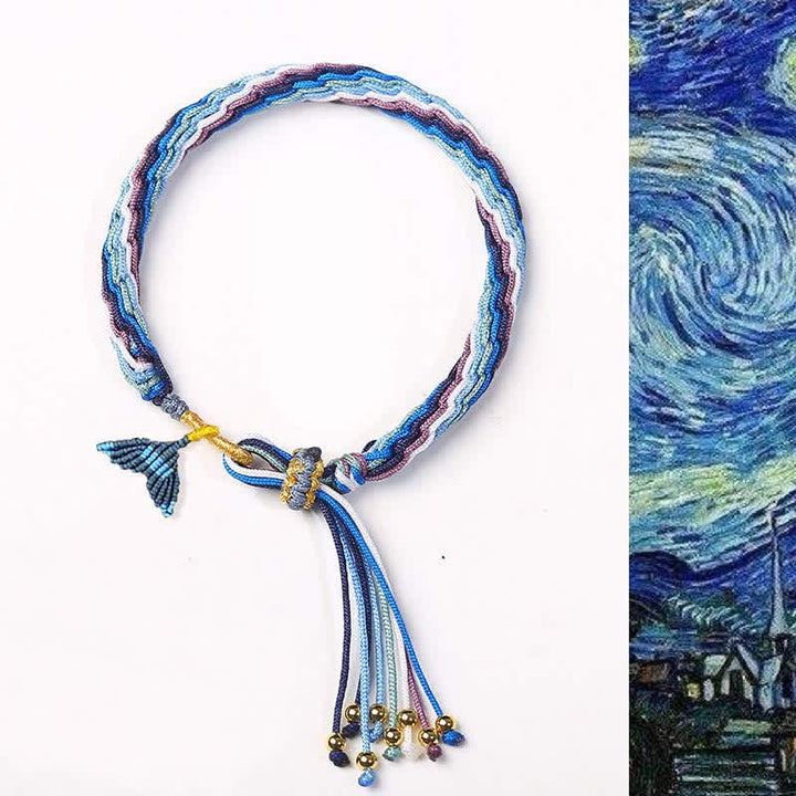 Bransoletka ochronna ze sznurka Reincarnation Knot Luck String