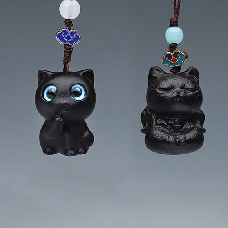 Buddha Stones Thuja Sutchuenensis Zielone drzewo sandałowe Bukszpan Mini słodkie zwierzę Królik Kot Jeleń Wieloryb Dobrobyt Telefon Wiszące Dekoracje - image 16