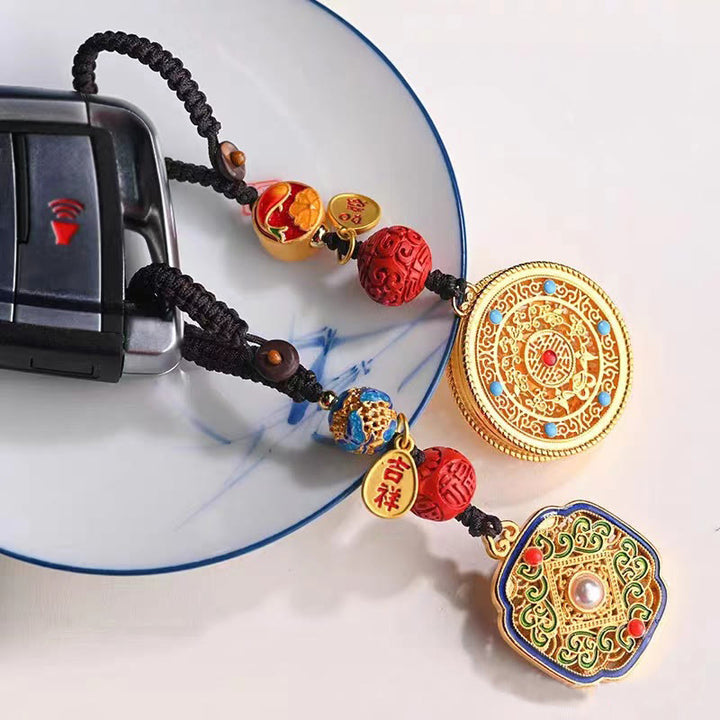 Buddha Stones Fu Charakter Błogosławieństwo Ruyi Charm Brelok