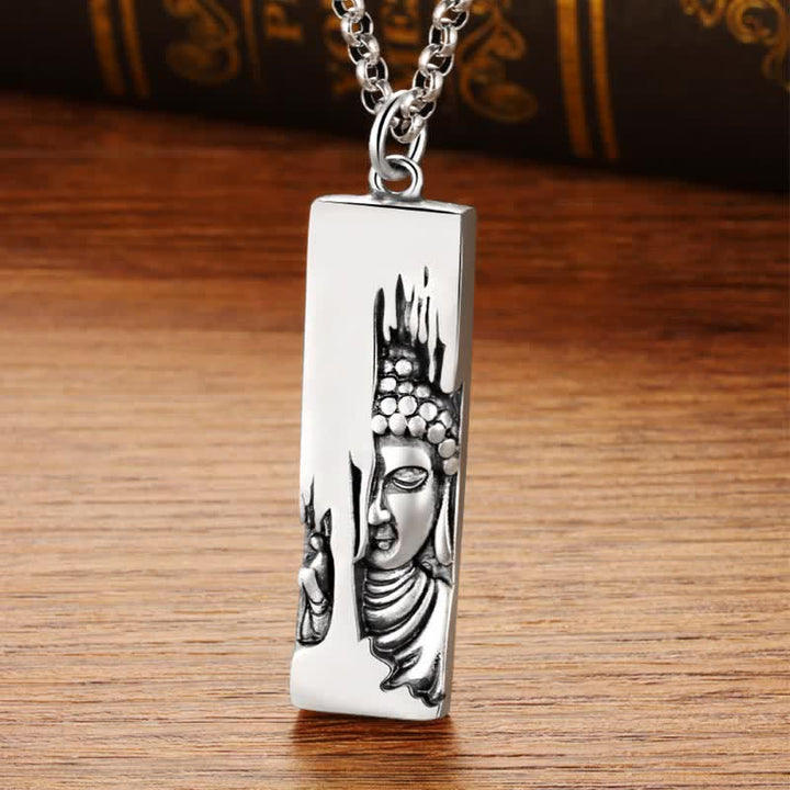Naszyjnik z wisiorkiem w stylu vintage, Buddha Stones Tathagata Budda, amulet ochronny, szczęście - image 2