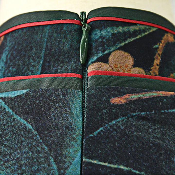 Buddha Stones Vintage Różowe Kwiaty Drukuj Cheongsam Sukienka Damska Qipao - image 6