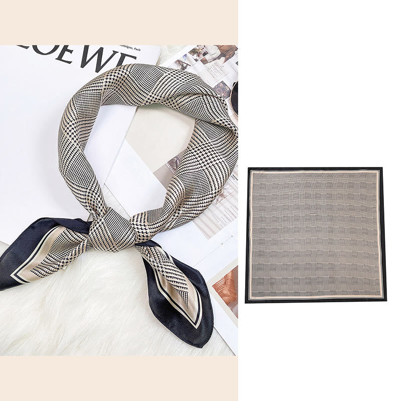 Buddha Stones Scena pasterska Balon na gorące powietrze Wiosenne kwiaty 100% jedwabiu morwowego Chusta na szyję - Prosty styl - image 25